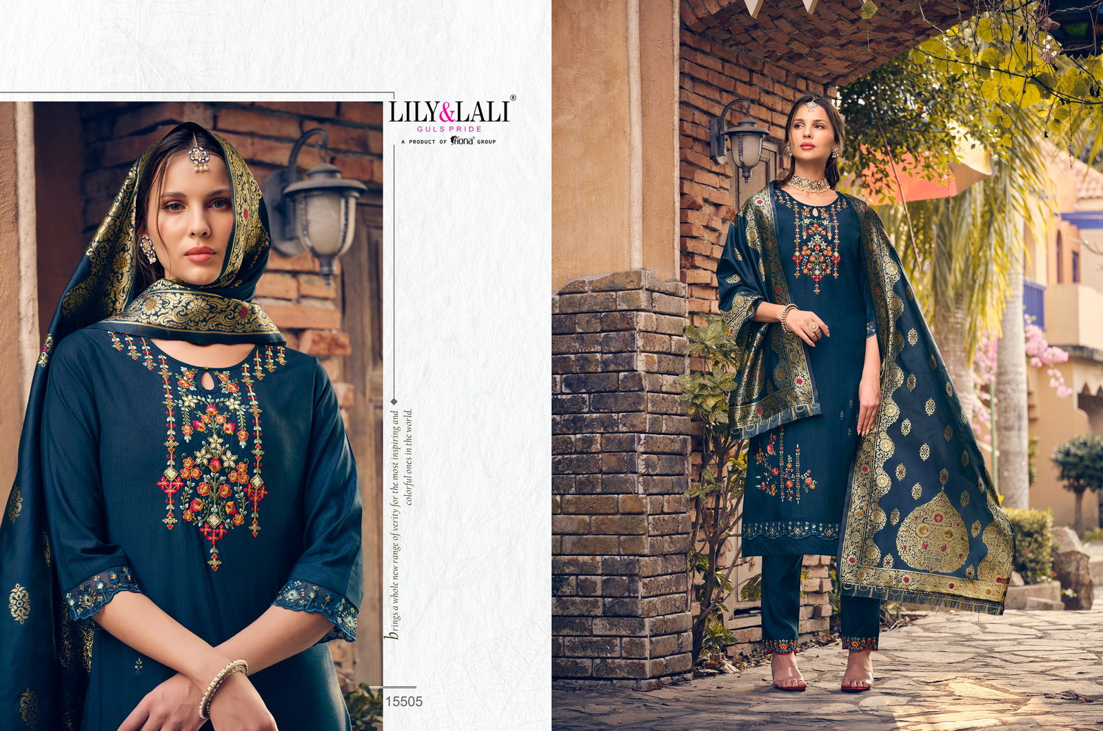 Hasmeena Vol 2 By Lily And Lali Kurti With Bottom Dupatta Orders in India
